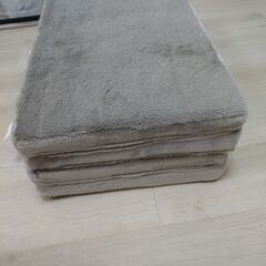 購入したばかりの折り畳み座椅子(アイリス)、折り畳みマットレス(ニトリ)の画像