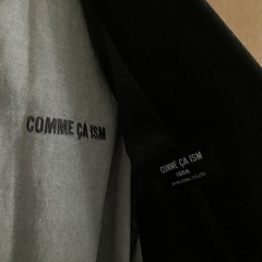 COMME CA ISM 黒フォーマルスーツ ネクタイ付き 入学式 卒業式 結婚式等のお祝いにの画像