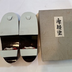 津軽塗り下駄の画像