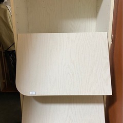 棚 ラック カラーボックス 扉付き 三段 の画像