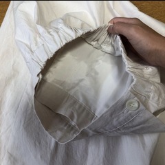 ホワイト フレアスカート ゴムウエスト　INDILUXEの画像