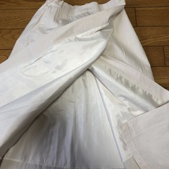 ホワイト フレアスカート ゴムウエスト　INDILUXEの画像