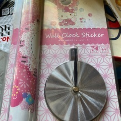 サンリオレトロ キティwall clock stickerの画像