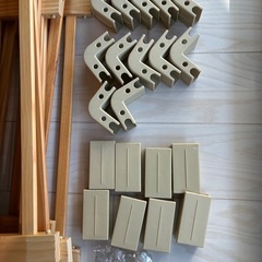 ベビーサークル　木　ワイド84cm幅　8枚　ベビー用品の画像