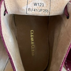 未使用スエードブーツの画像