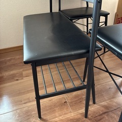 ダイニングテーブル　イス　ベンチセットの画像