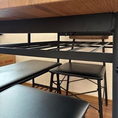 ダイニングテーブル　イス　ベンチセットの画像