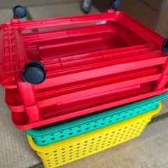 【キャスター付き2段ラック】お譲りします(終了
) の画像