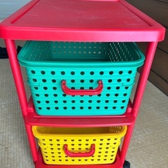 【キャスター付き2段ラック】お譲りします(終了
) の画像