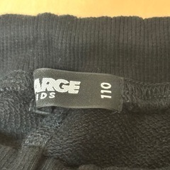 XLARGE カーゴパンツ スウェットパンツブラック 110㎝の画像