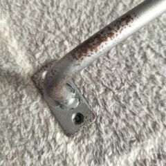 アイアンバー、80cm（シルバー、サビ加工）の画像