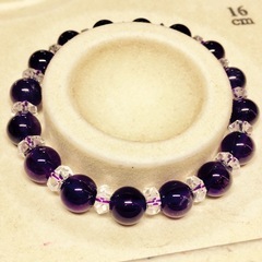 アメジスト デザイン 天然石ブレスレットの画像