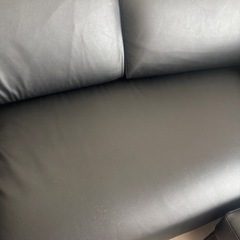 ニトリ　ソファ　ブラックの画像