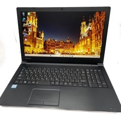 ノートPC/黒/i7/8GB/SSD512GB/Office2024/東芝の画像