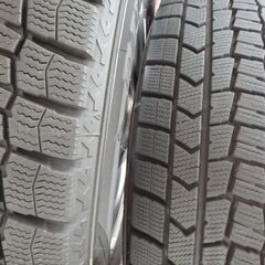 【中古良品】スタットレスタイヤ＋アルミホイール４本セット　185/70R 14　ダンロップ　ウインターマックス　WM02の画像