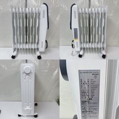 I638 🌈 Electrolux オイルヒーター COMFORTHEAT 700 ホワイトネイビー 8～10畳用 ⭐ 動作確認済 ⭐ クリーニング済の画像