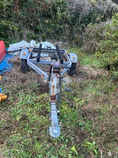 早い者勝ち軽ナンバーボートトレーラー車検アリ軽トレーラー　