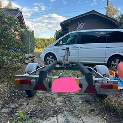  軽ナンバーボートトレーラー車検アリ】軽トレーラー　最大積載量350kg トレーラー ボートの画像