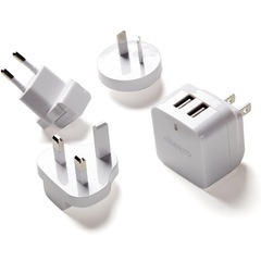 【12/14まで】cheero Miracle Charger -急速充電 3.4  ACアダプタ ( 充電器 ) 世界140カ国以上対応 各種コンセント用プラグ付き（変圧器不要)の画像