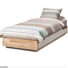 IKEA ベッドフレーム　　※マットレスなしの画像