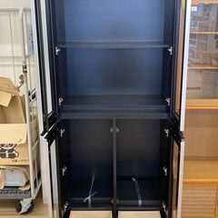 A-757【リユースのサカイ野々市店】ジモティ来店特価‼ 棚 木製 ブラック×ブラウン クリーニング済みの画像