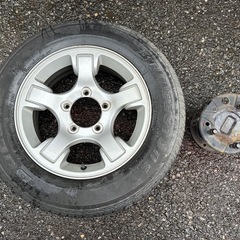 JB23ジムニー用 スペアタイヤブラケット・スペアタイヤセットの画像