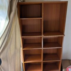 棚、本棚、シェルフ（木製）の画像