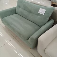 ★リユースのサカイ日立店★HJ8527 NITORI ２人掛けソファ エメラルドグリーン H80×D74×W130 クリーニング済み の画像
