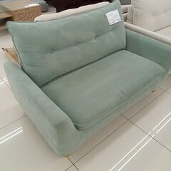 ★リユースのサカイ日立店★HJ8527 NITORI ２人掛けソファ エメラルドグリーン H80×D74×W130 クリーニング済み の画像