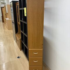 A-758【リユースのサカイ野々市店】ジモティ来店特価‼  本棚 木製 木目調 ブラウンクリーニング済みの画像