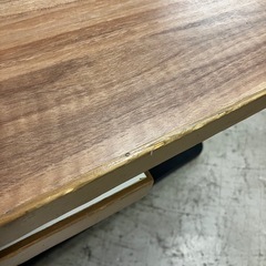 I2512-185　スクエア バタフライテーブル 汚れあり 中古の画像