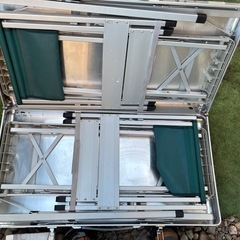 コールマン　テーブル　6人イスセット  の画像