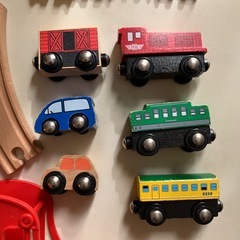 木製レール 車両セット brio 互換性 ikeaの画像