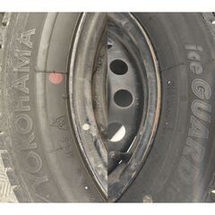 溝あり　早い者勝ち　スタッドレスと鉄ホイール4本セット　155/80R13の画像