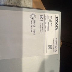 【トヨタ　アクア】ナビゲーションの画像