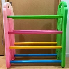子ども用おもちゃ棚　カラフルラックの画像
