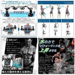 【超美品‼️】ピボット ウォーターバッグ 36L トレーニング器具 エクササイズ フィットネス ダンベル･バーベルの代用の画像