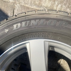 4本アルミホイール　タイヤ　215/65R16  スタッドレス　バリ山の画像