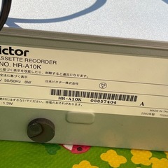 中古👑victor VIDEO HR-A10K VHSビデオカセットレコーダー 2003年製の画像