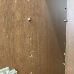 A-764【リユースのサカイ野々市店】ジモティ来店特価‼ 2枚扉食器棚 ブラウン 木製 クリーニング済みの画像