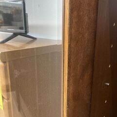 A-764【リユースのサカイ野々市店】ジモティ来店特価‼ 2枚扉食器棚 ブラウン 木製 クリーニング済みの画像