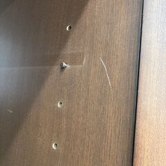 A-765【リユースのサカイ野々市店】ジモティ来店特価‼ 2枚扉食器棚 ブラウン 木製 クリーニング済みの画像