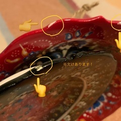 トルコ製　ハンドメイドの飾り皿　3枚セットの画像