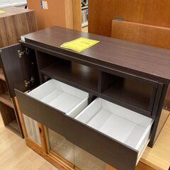 A-766【リユースのサカイ野々市店】ジモティ来店特価‼ TV台 ブラウン 木目調 クリーニング済みの画像