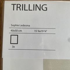 本日受け取りこれる方　IKEA  TRILLINGアートプリント　　40×50cmの画像