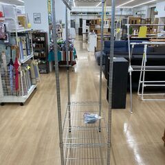 A-767【リユースのサカイ野々市店】ジモティ来店特価‼  メタルラック シルバー クリーニング済みの画像