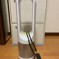 冷暖兼用タワーファン／羽なし／リモコン付の画像