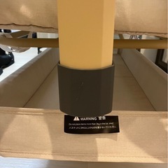 【美品】HZDMJベビーベッド　ベージュの画像