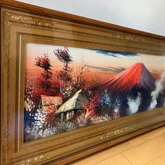 富士山 赤富士 富士 絵の画像