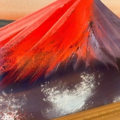 富士山 赤富士 富士 絵の画像